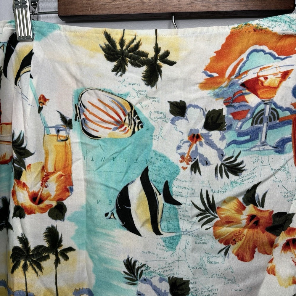 Vintage Liz Claiborne Skirt 16 Tropical Floral Maxi Faux Wrap Indie Colorful - Picture 6 of 11